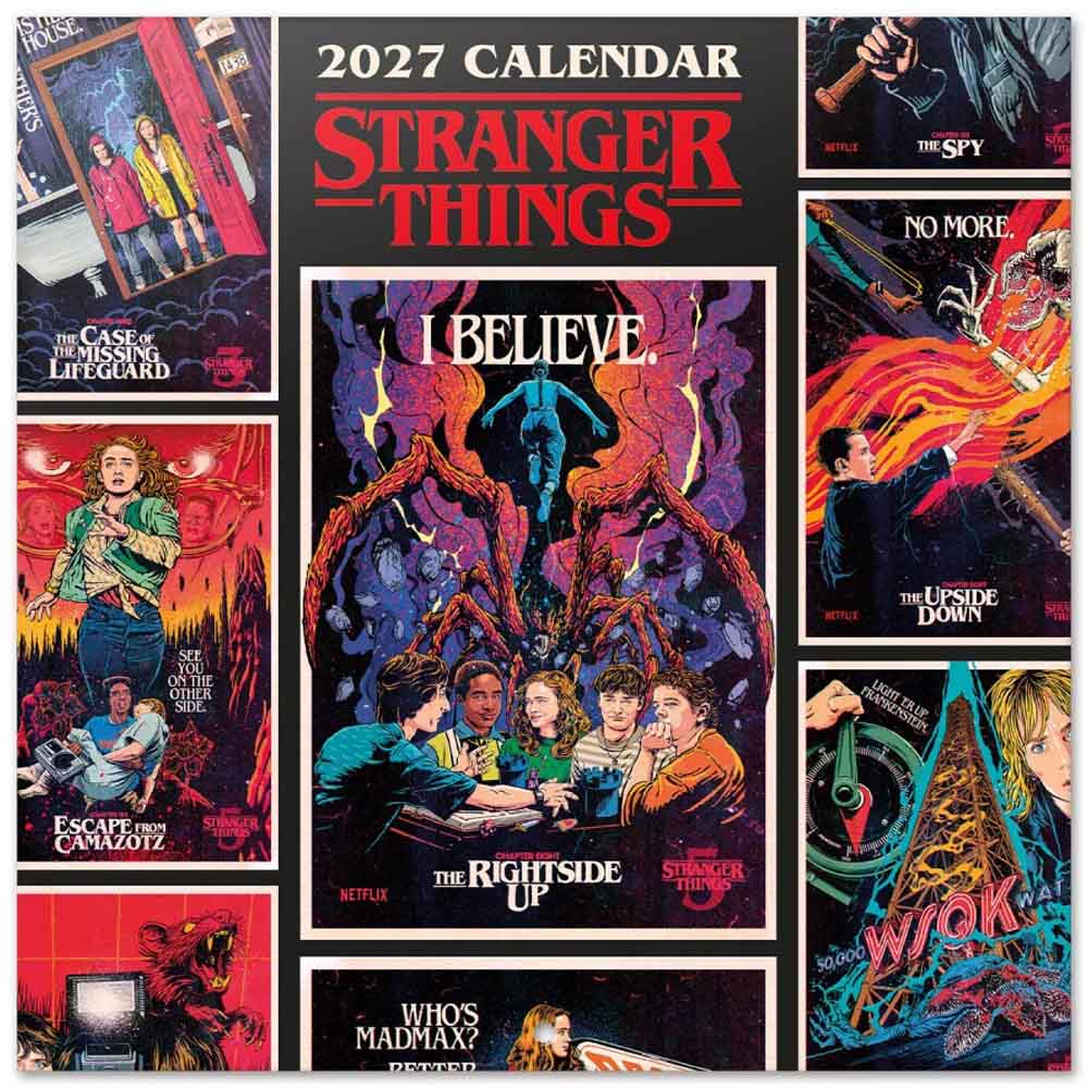 STRANGER THINGS - 2027 Calendar / 壁掛け